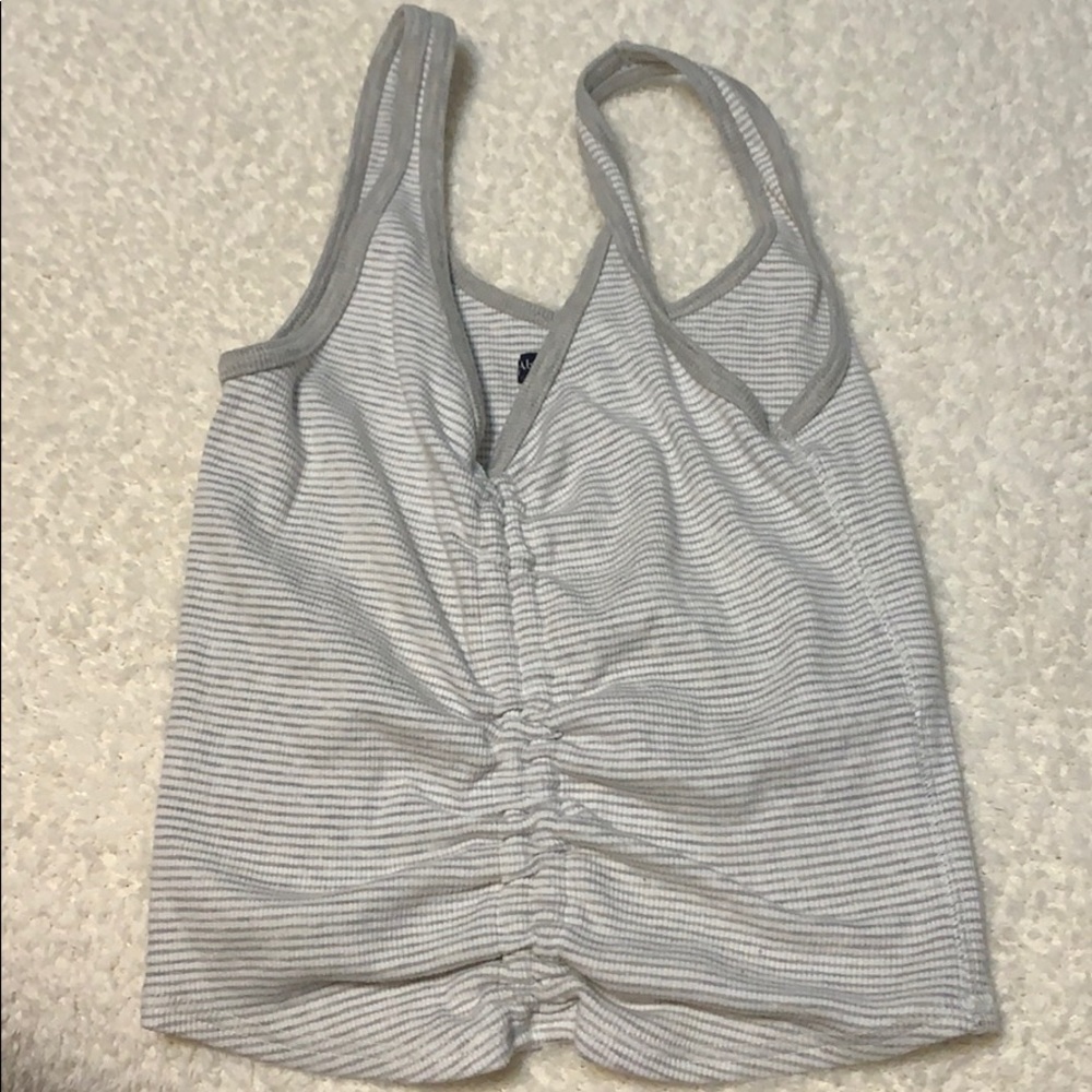 Grey and white tank top!